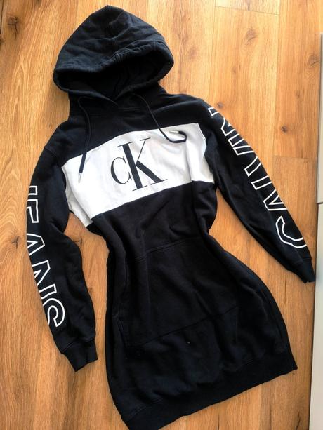 Mikinové šaty calvin klein, calvin klein,s