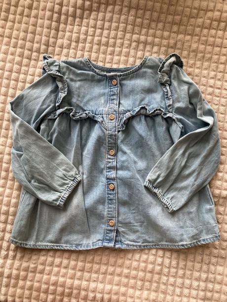 Riflová blúzka, h&m,98