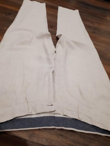 Ľanové pleasovane nohavice canibel vel 38/40, 40