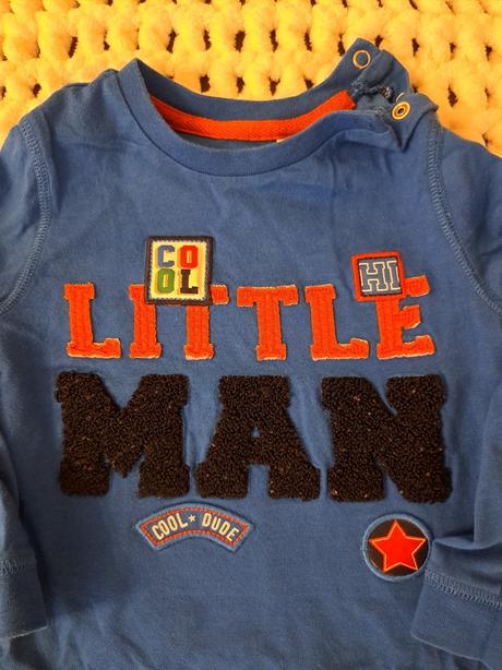 Modré tričko s aplikáciou, f&f,86