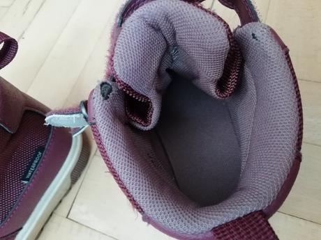 Bordové vysoké topánky, h&m,25