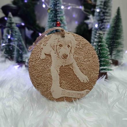 Vianočná ozdoba z fotky,