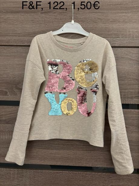 Tričko s flitrami, f&f,122