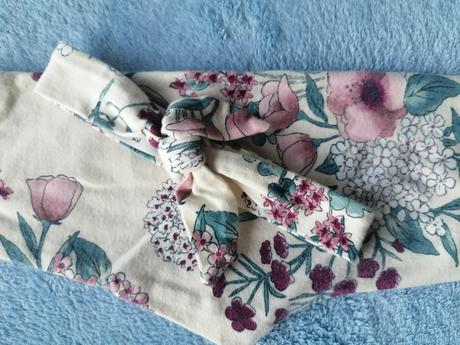 Kvietkovane legíny s čelenkou, h&m,80