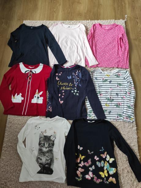 2 pack tričká v 122/128, h&m,122