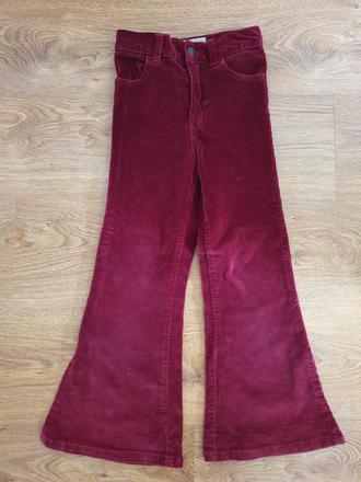 Bordové elastické medžetráky - hrubšie, 116