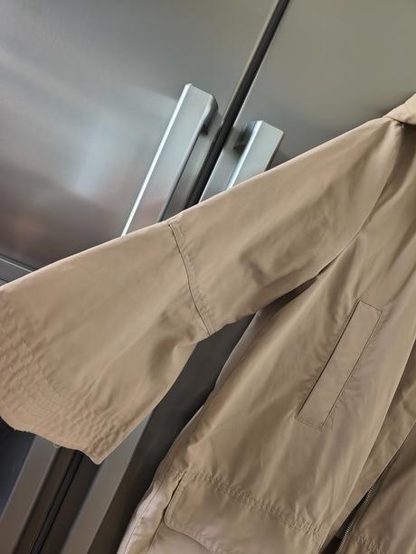 Benetton prechodná bavlnená parka s 3/4 rukávom m, benetton,m