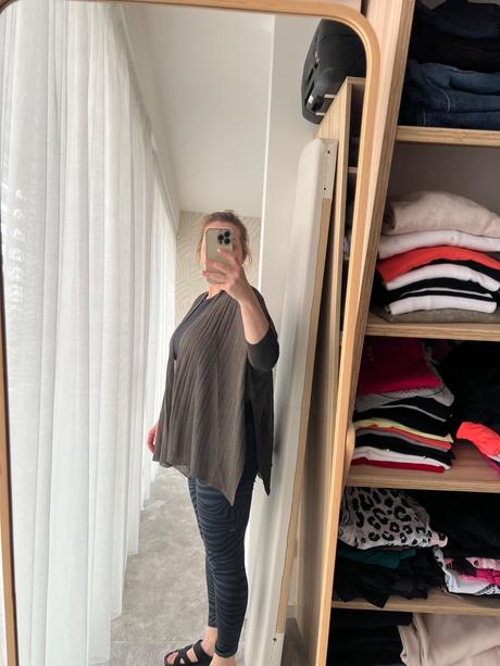 Olivovozeleny svetrik, mango,m