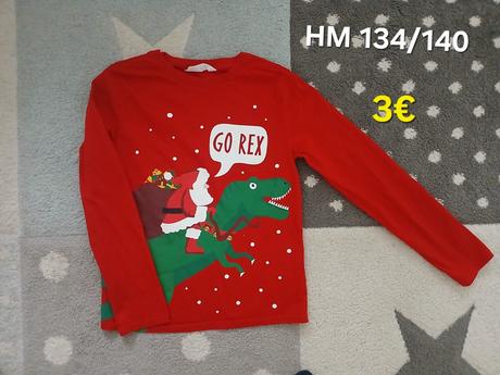 Vianocne tricko 140, h&m,140