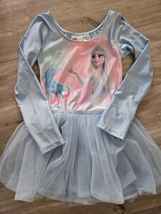 Tanečný dres frozen h&m 122/128, 122