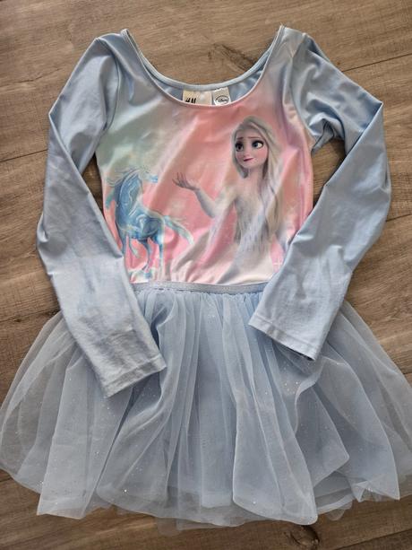 Tanečný dres frozen h&m 122/128, 122