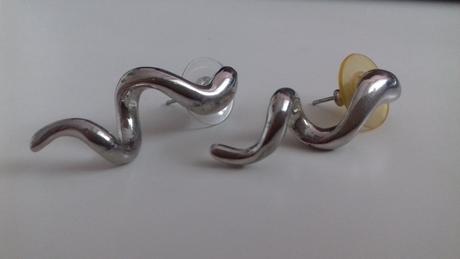 Náušnice - dlhé, zatočené, 