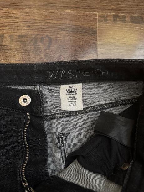 Super strechové rifle 26/32, h&m,s