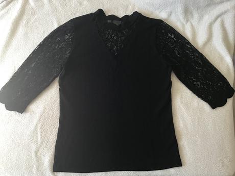 Čipkované tričko/ pulóver 40/42, bonprix,42