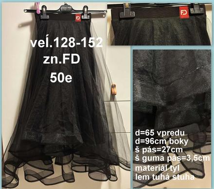 Tanečná sukňa na štandard veĺ.128-152, 134