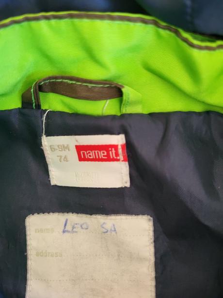 Prechodná zelená bunda, name it,74