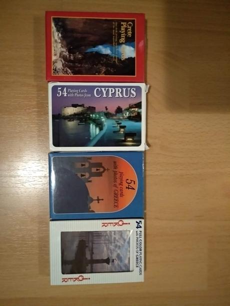 Karty čínsky old calendar, grécko, cyprus, 