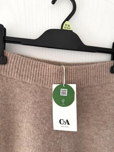 Pletené tepláky z vlny a kašmíru c&a, c&a,l