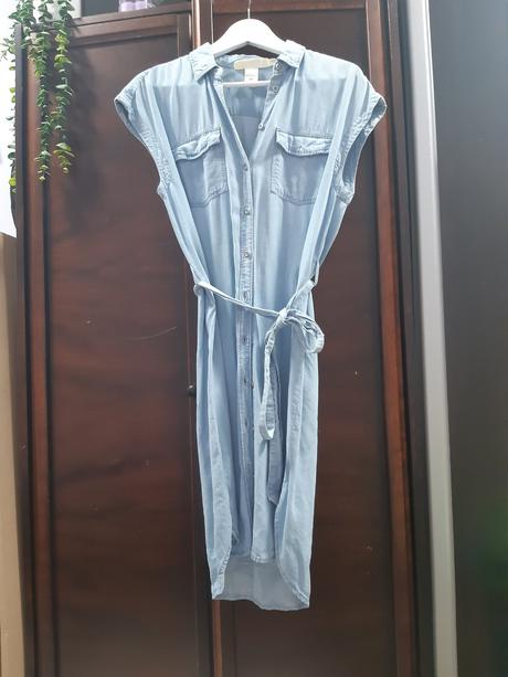 Ľahučké rifľové šaty, h&m,34