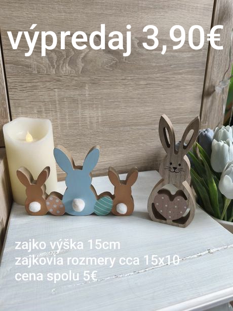 Dekorácie zajkovia spolu, 