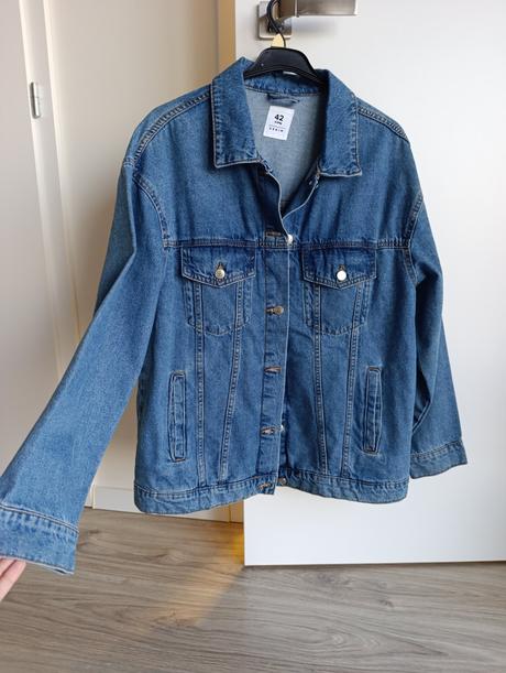 Dámska riflová bunda oversize, sinsay,42