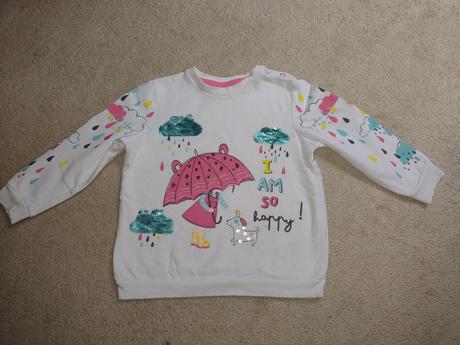 Biela mikina 92/98, pepco,98