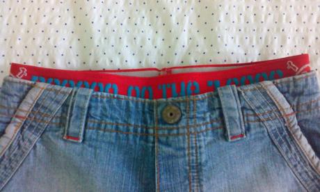 Riflové šortky, h&m,128