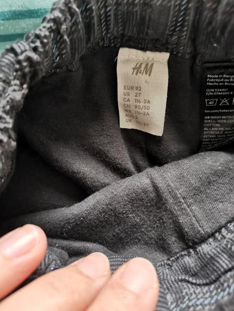 Nohavice, h&m,92