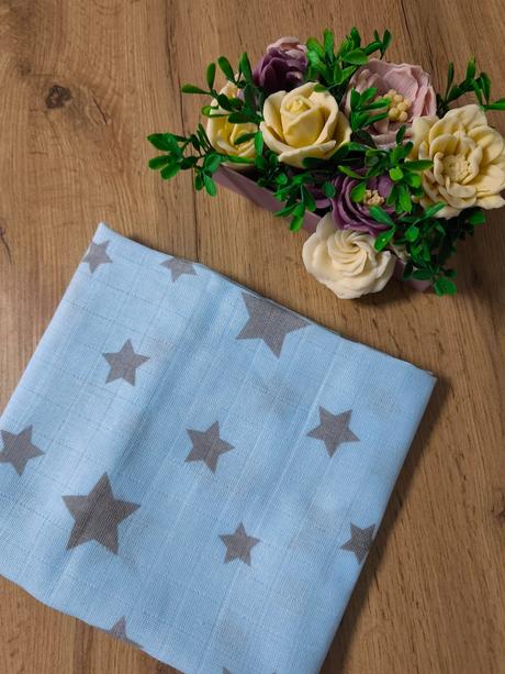 Bavlnená plienka modrá, 