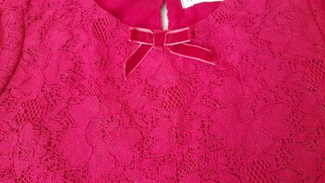 Nádherné červene šaty, h&m,122