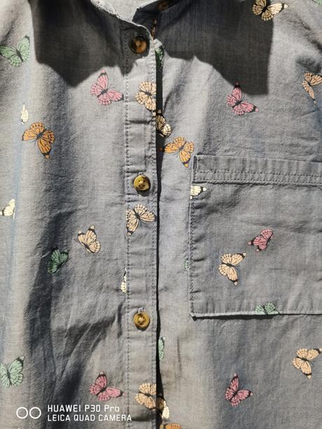 Dievčenská predĺžená košeľa, h&m,140