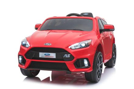 Elektrické autíčko ford focus rs, červené, 12v, 