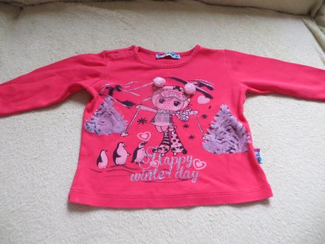 Červené tričko so zimným motívom, 86