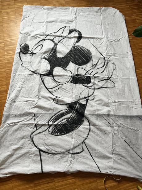 2x posteľné obliečky bavlnené, mickey mouse, 