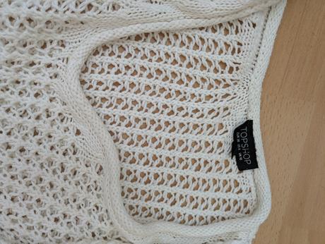 Biely svetrík topshop 46, topshop,46