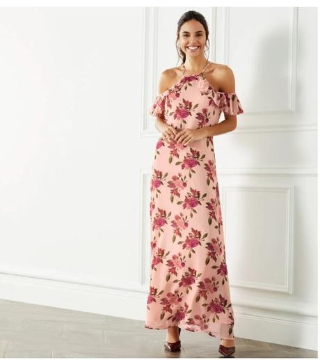 Letné šaty s odhalenými pleciami, esmara,36