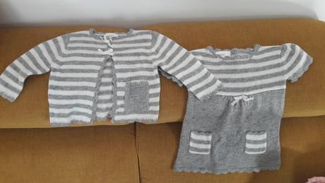Krásny set - šaty a svetrík, f&f,68