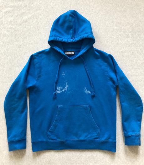 Kapucňová mikina v žiarivej modrej, 122