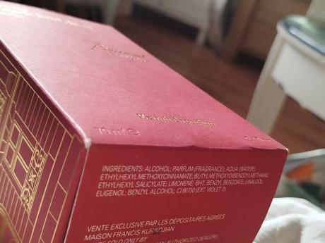 Baccarat rouge 540, 