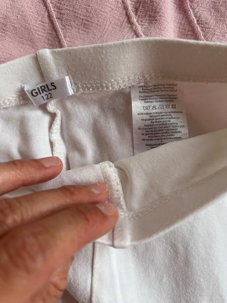 3/4 legíny biele, pepco,122