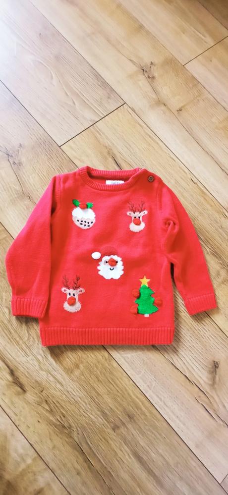 Vianočný sveter 9-12 mesiacov, 80
