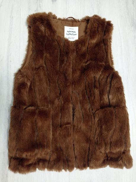Vesta s kožušinkou, zara,152