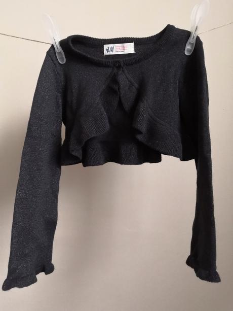 Bolerko pretkávané striebornou nitkou, h&m,110