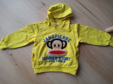 Žltá mikina s kapucňou, 92