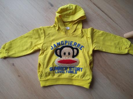 Žltá mikina s kapucňou, 92