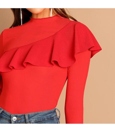 Top ruffle, s