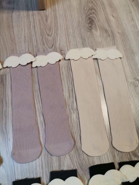 Dievčenské podkolienky s krídlami - 2 veľkosti, 