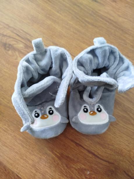 Šedé papučky kik, kik,21
