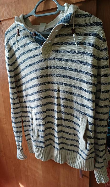 Pánsky pulover s kapucňou h&m m, m