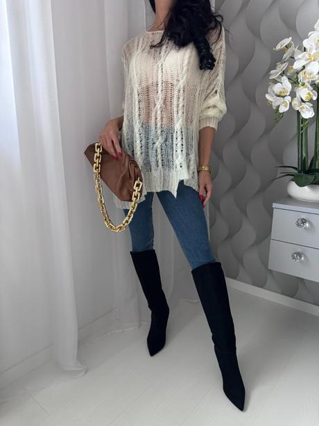 Zara - pavučinkový jemný sveter, zara